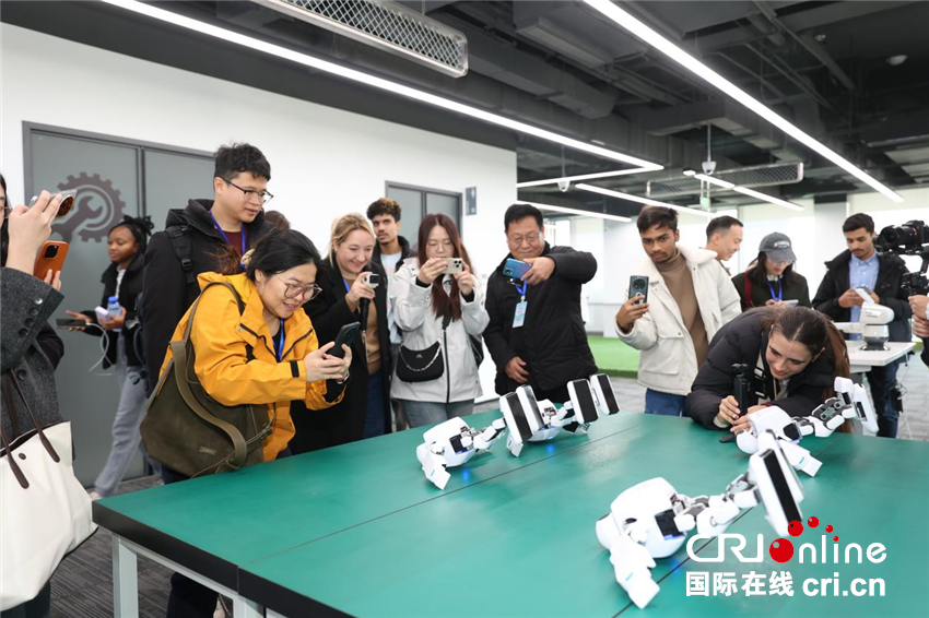 【2025打卡中国】“机器人总动员”走进现实！外国网红在郑州提前体验“未来已来”(图2)