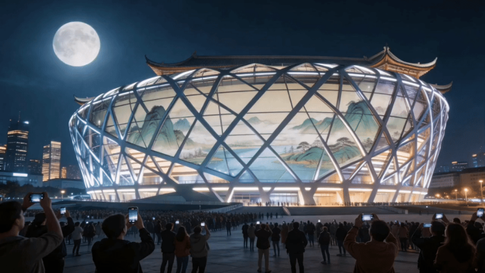 光影赋能大型场馆 ——工程投影点亮城市公共空间(图1)